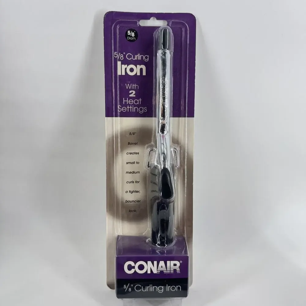 Conair 5/8”Curling Iron 2 Heat Settings New Vtg Y2K 2000